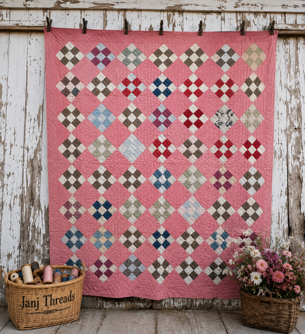 Antique Nine Patch Quilt