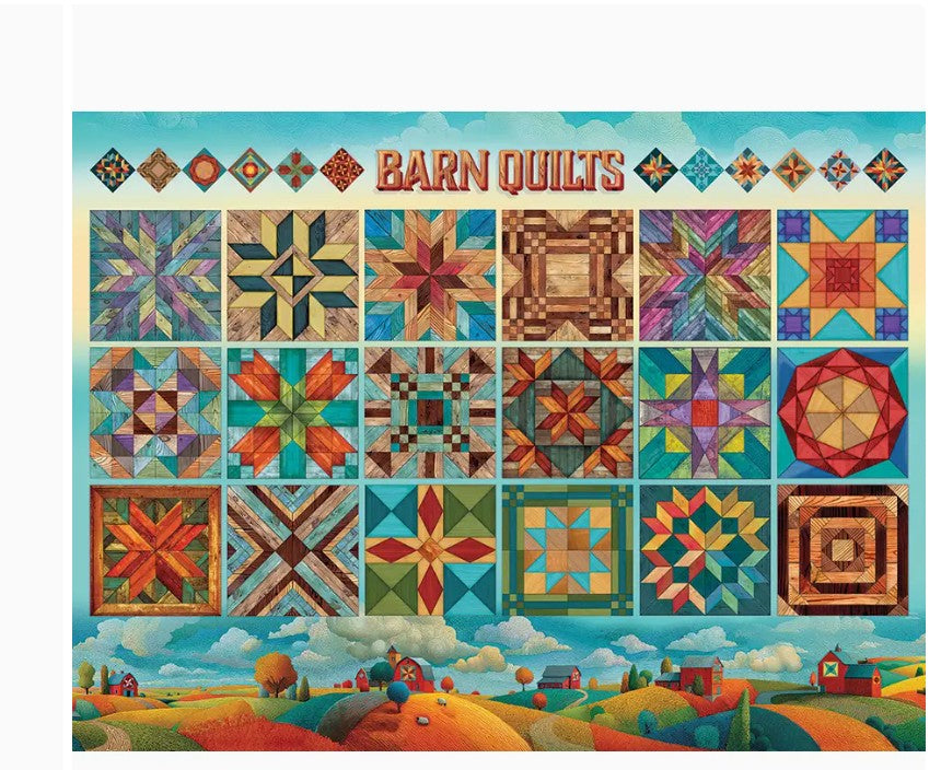 Cobble Hill Jigsaw Puzzle - Barn Quilts - 275 Piece