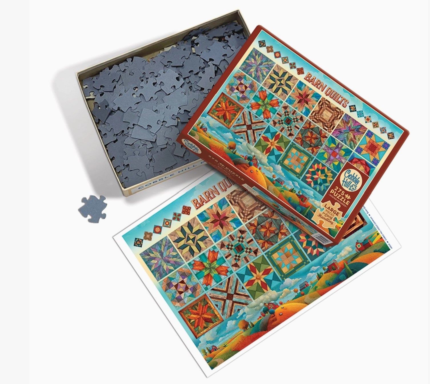 Cobble Hill Jigsaw Puzzle - Barn Quilts - 275 Piece