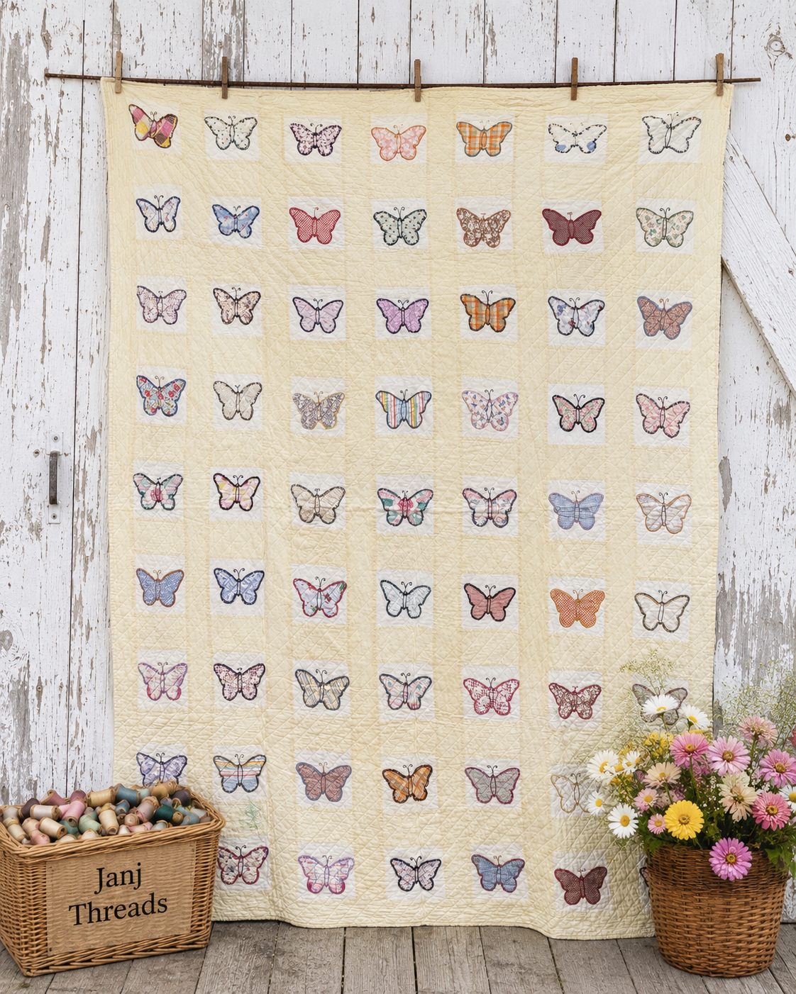 Vintage Butterfly Quilt