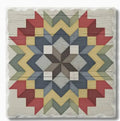Carpenter Star Single Absorbent Stone Tumbled Tile Coaster