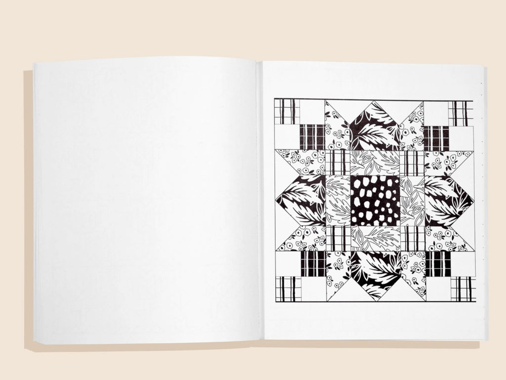 Modern Quilting Coloring Book: Adult Coloring Book
