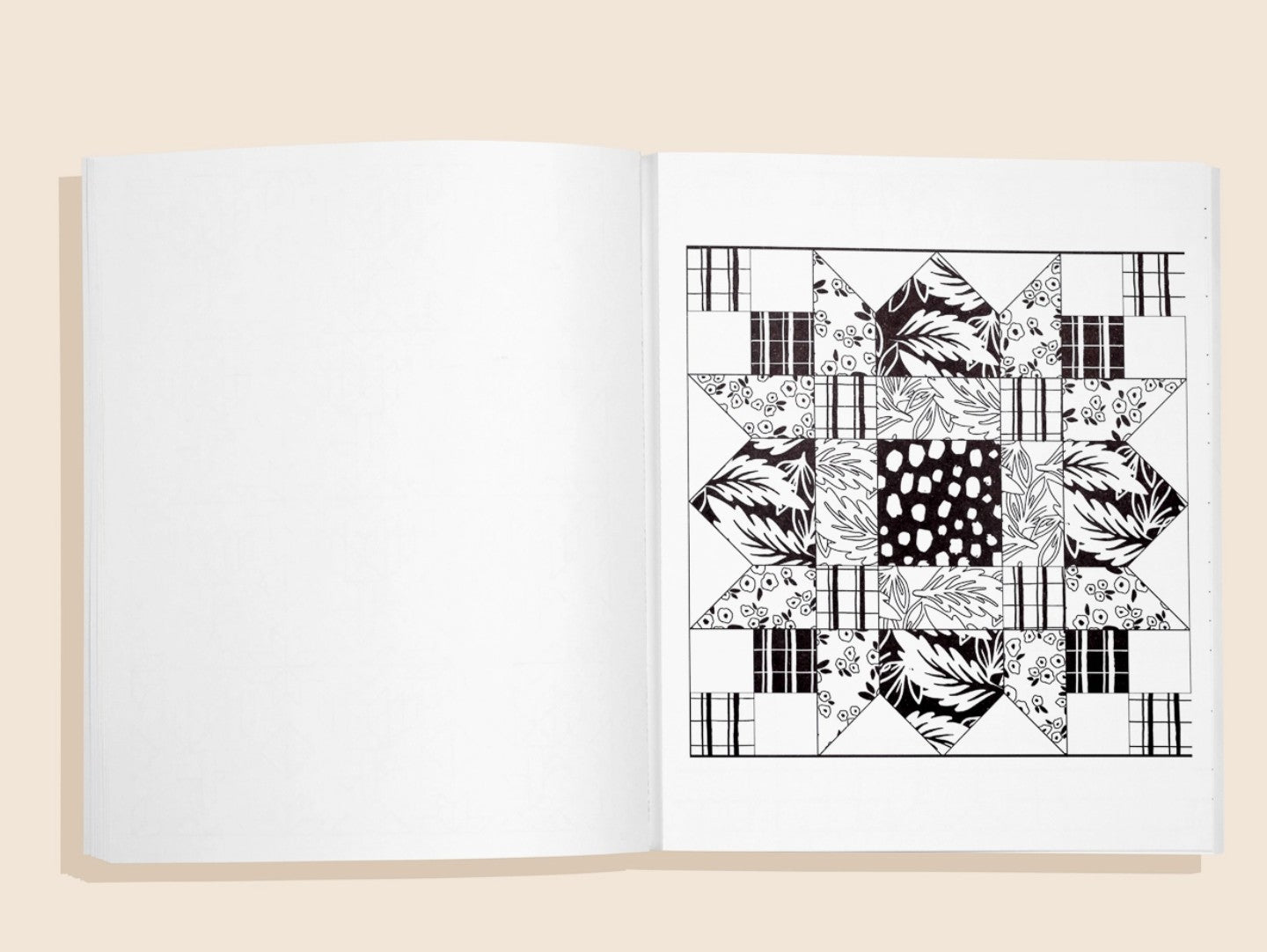 Modern Quilting Coloring Book: Adult Coloring Book