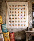Vintage Quilt Antique Quilt Cactus Basket Quilt