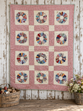 Vintage Quilt Calico Sash Dresden Plate Variation