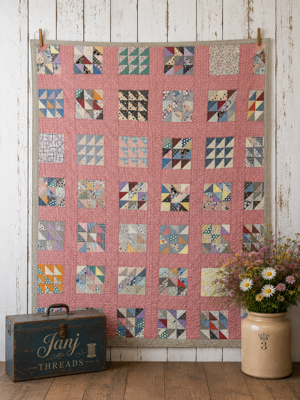 Vintage Edie's Quilt - Inscription with date
