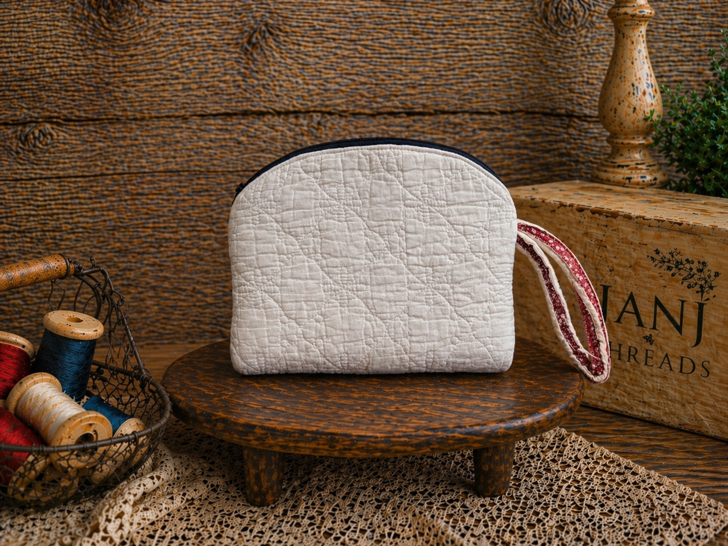 Rosie's Red, White and Blue Vintage Quilt - Patriotic Clutch