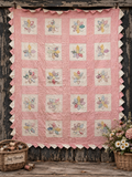 **SOLD Vintage Quilt Friendship Dahlia Variation SOLD**