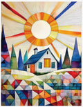 Quiltberry Farm Front Yard Quilt Blank Greeting Card