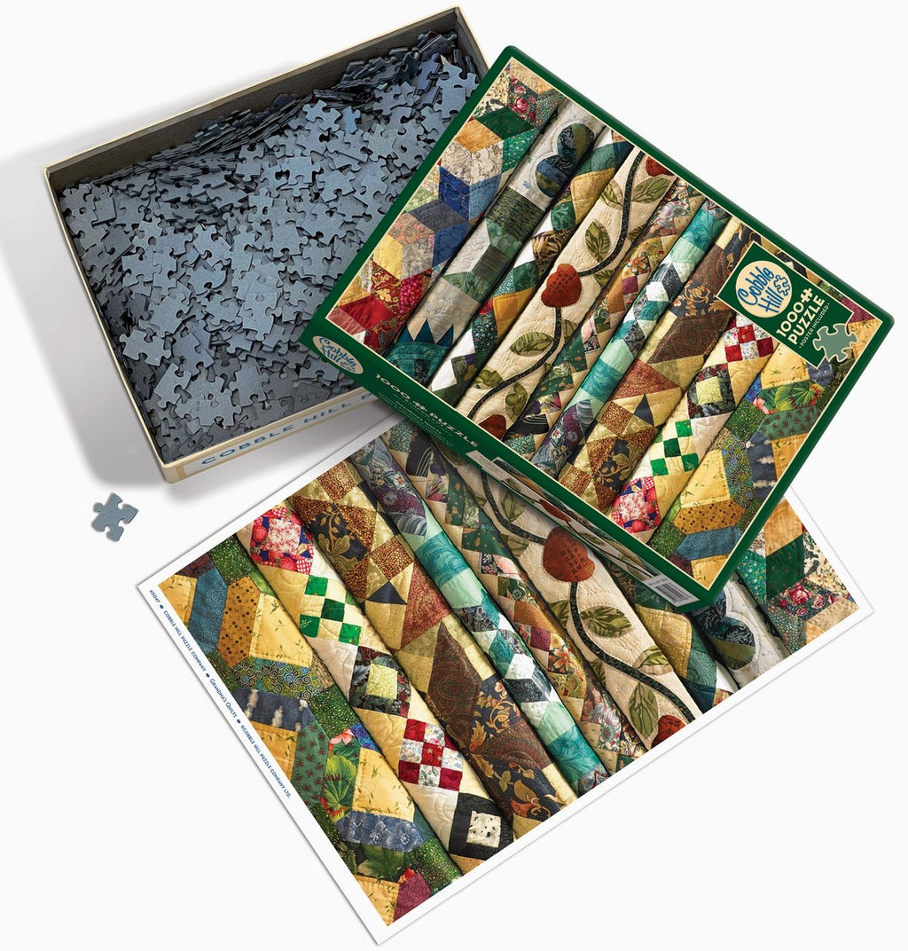 Cobble Hill Jigsaw Puzzle - Grandma's Quilts - 1000 Piece