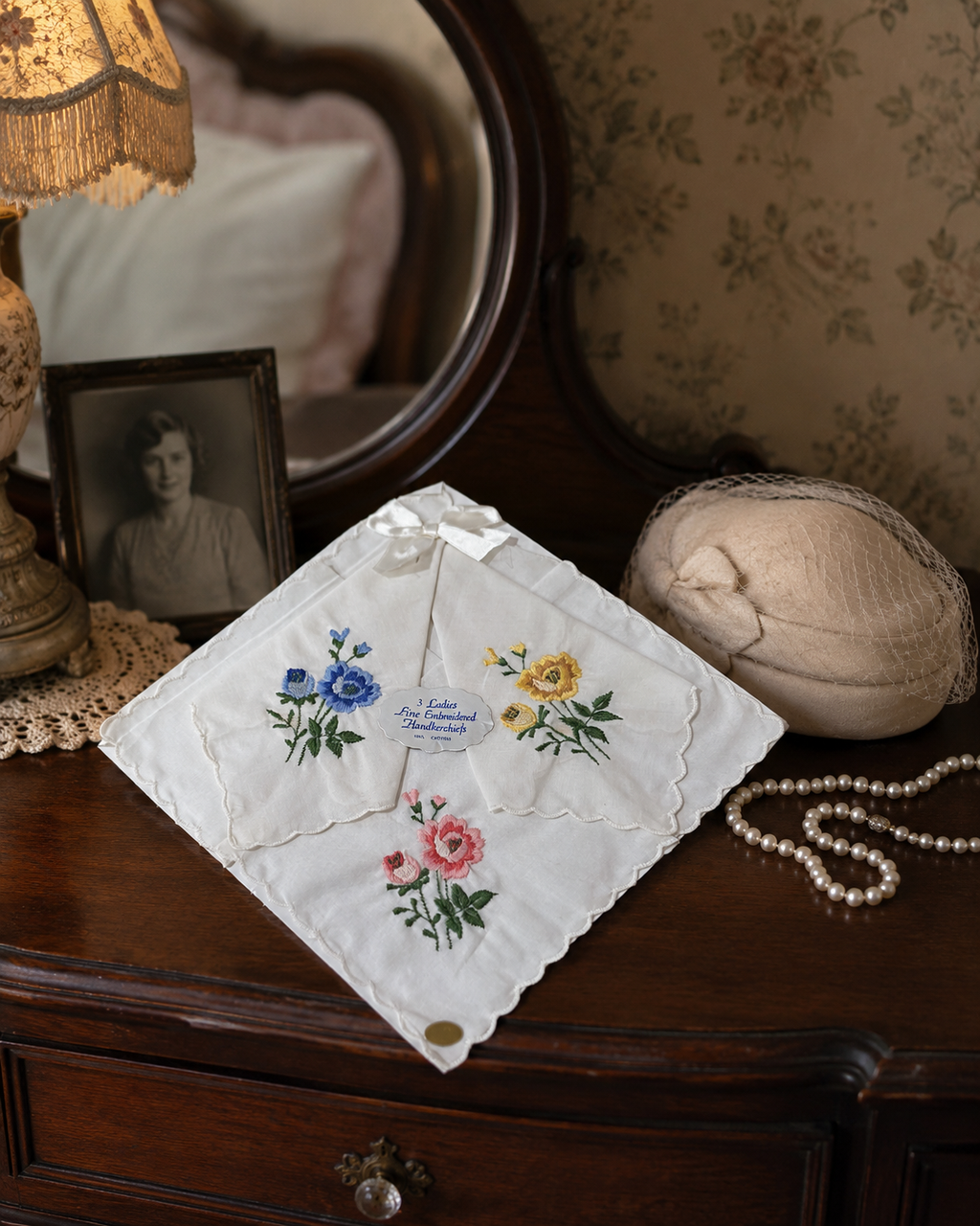 Vintage Embroidered Handkerchiefs