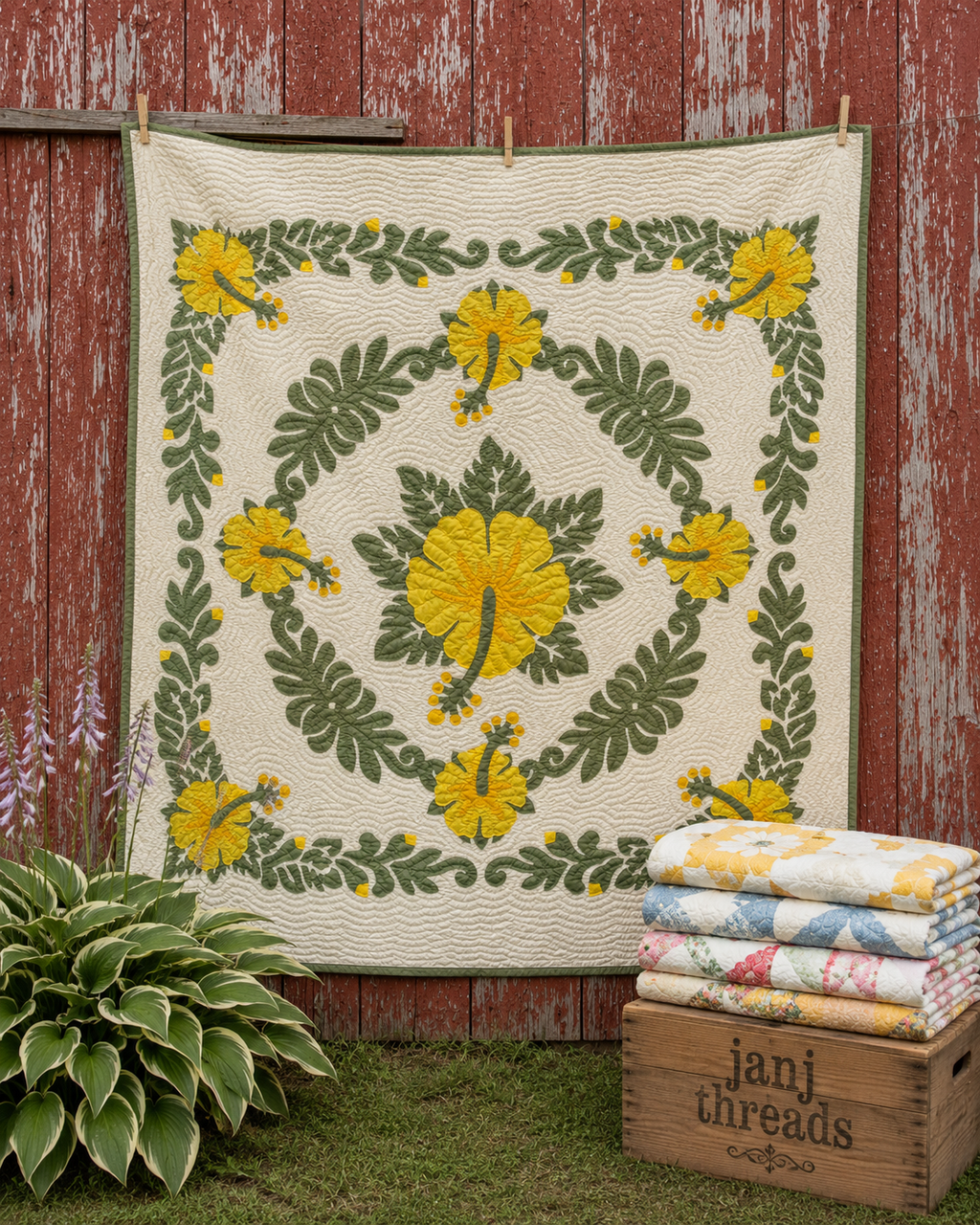 Vintage Hawaiian Quilt