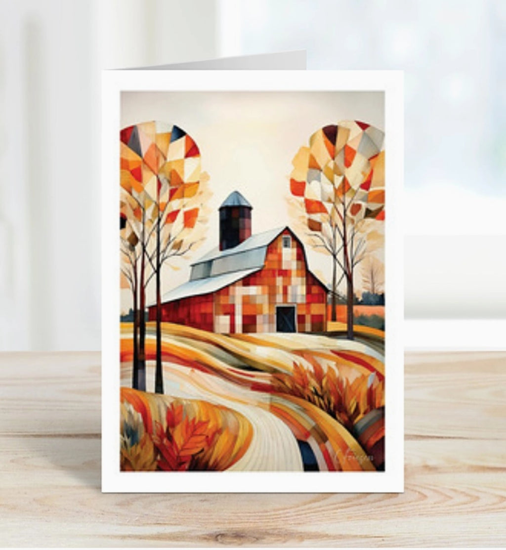 Quiltberry Farm Heartland Haven Blank Greeting Card