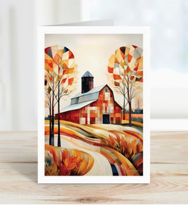 Quiltberry Farm Heartland Haven Blank Greeting Card