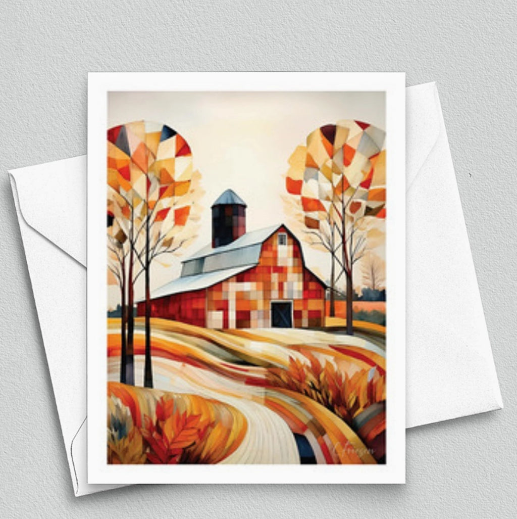 Quiltberry Farm Heartland Haven Blank Greeting Card