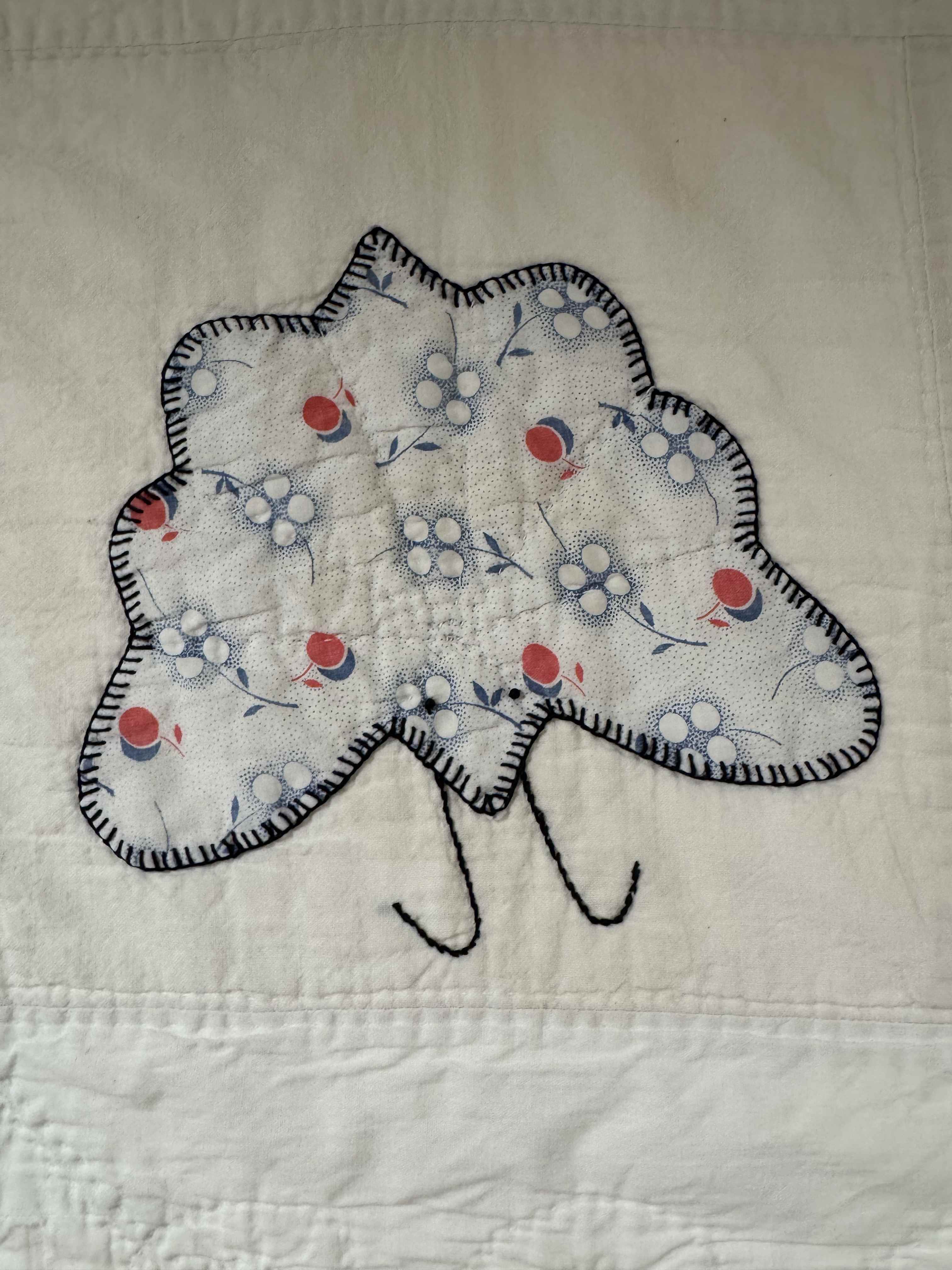 **SOLD Vintage Quilt Appliqued Butterfly SOLD**
