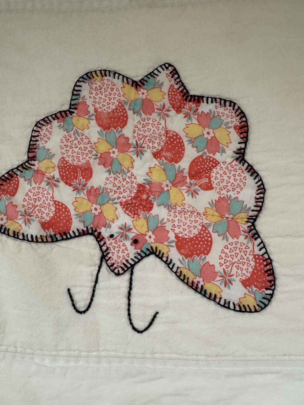 **SOLD Vintage Quilt Appliqued Butterfly SOLD**