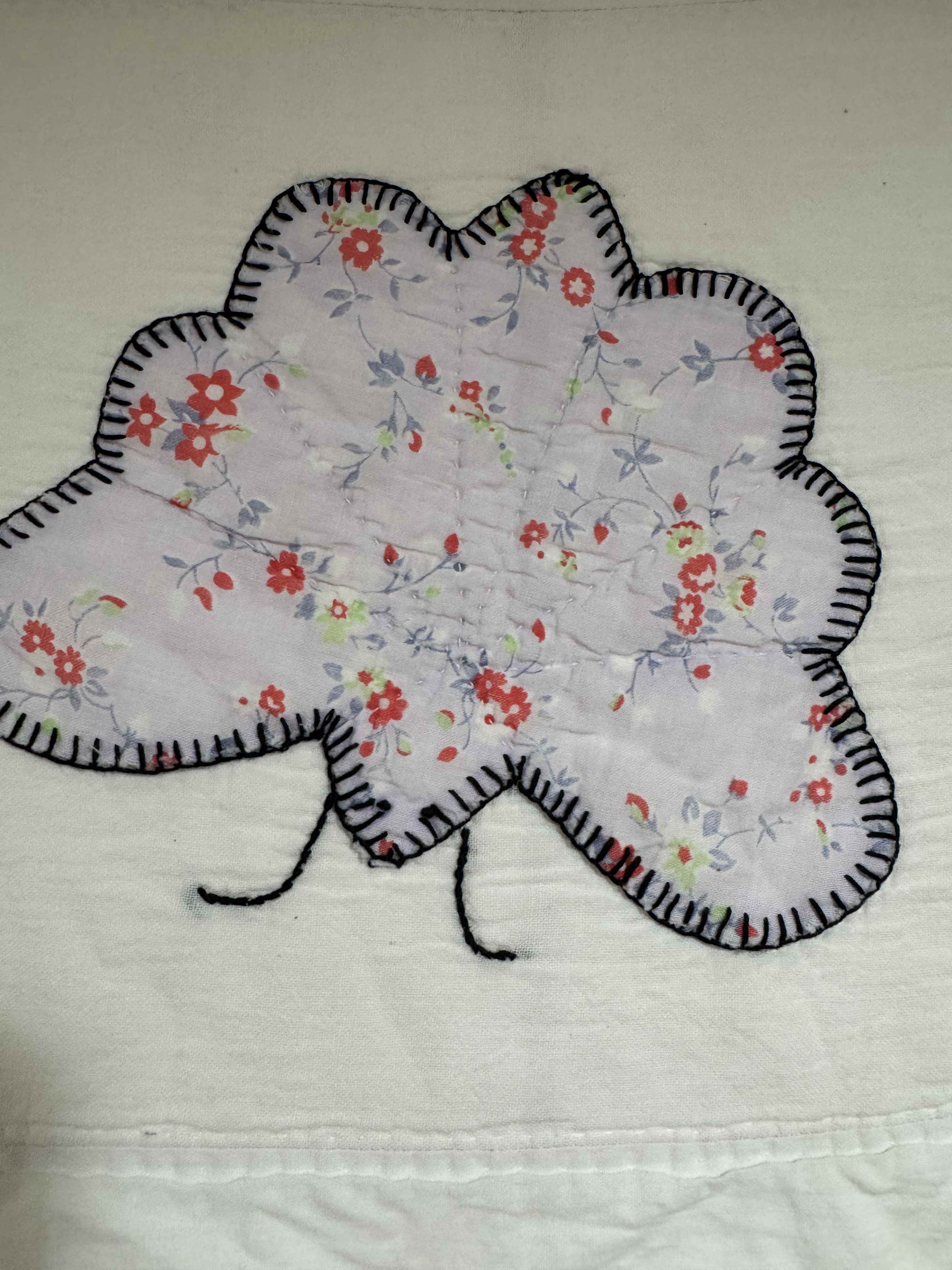 **SOLD Vintage Quilt Appliqued Butterfly SOLD**