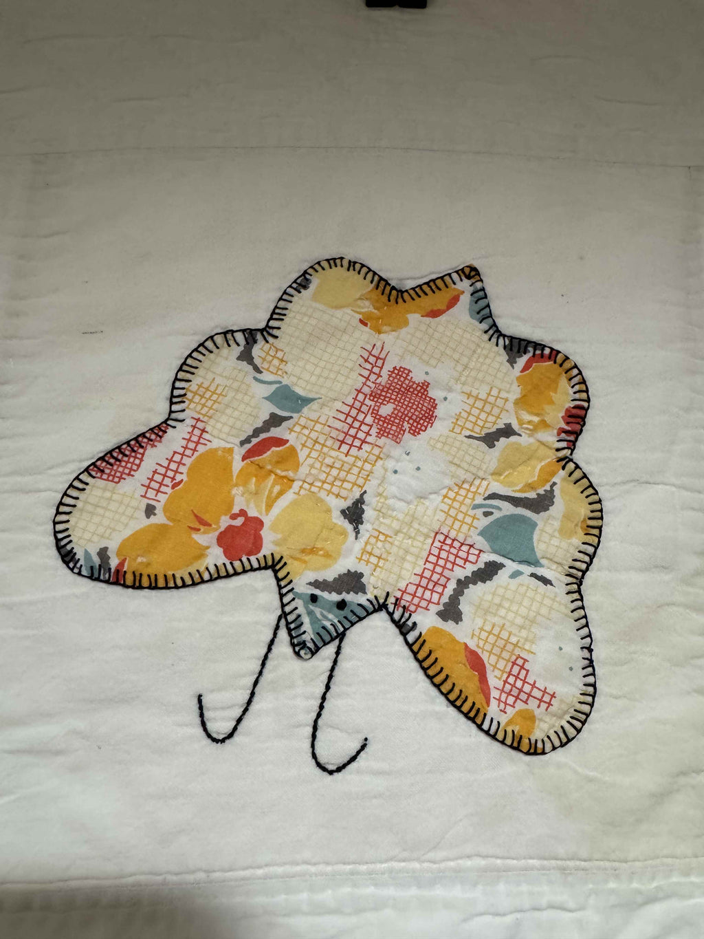 **SOLD Vintage Quilt Appliqued Butterfly SOLD**