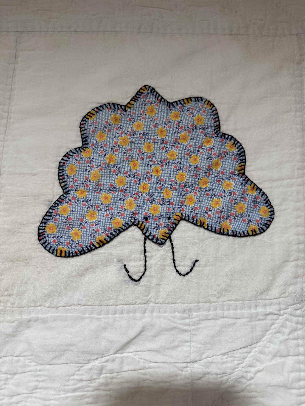 **SOLD Vintage Quilt Appliqued Butterfly SOLD**