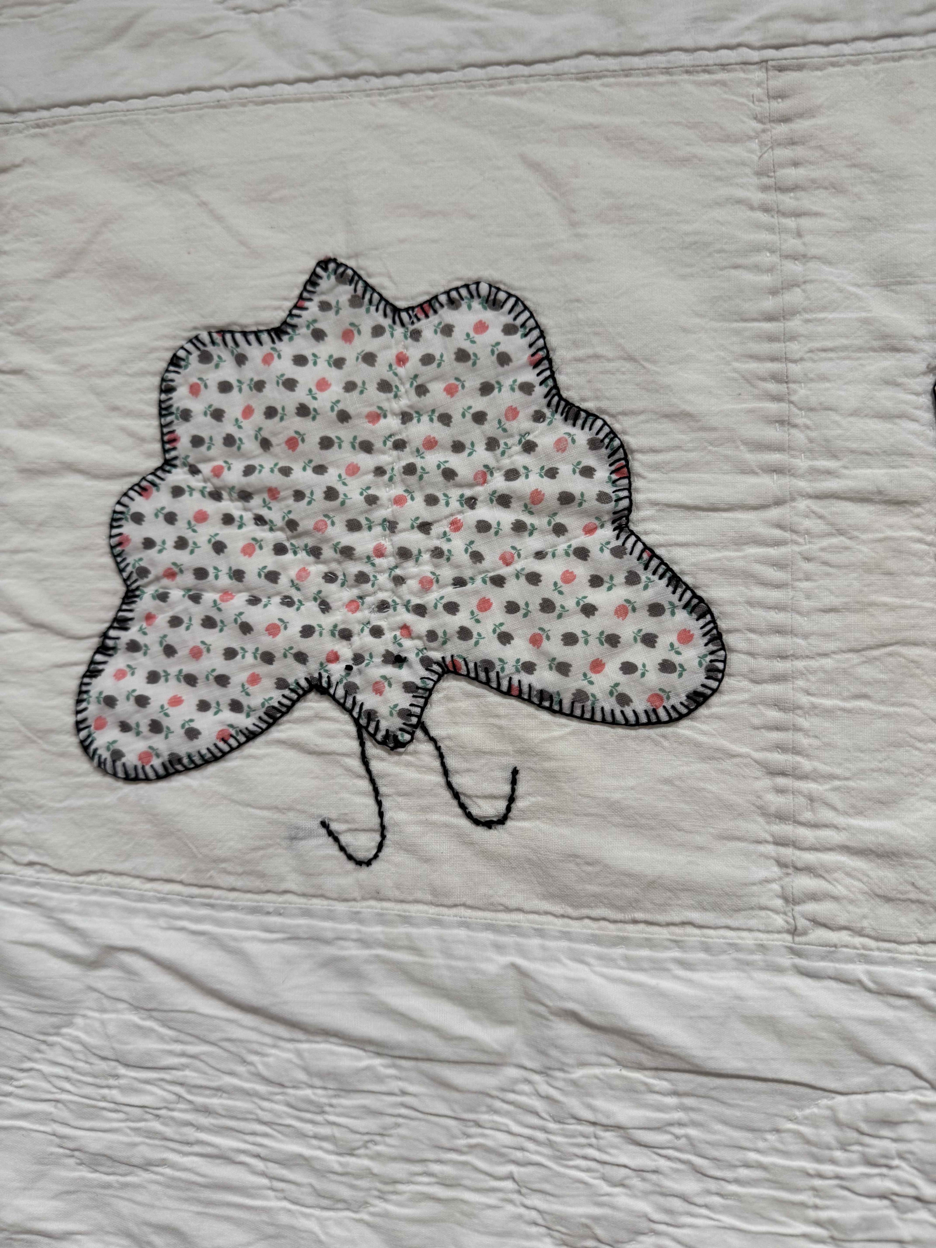 **SOLD Vintage Quilt Appliqued Butterfly SOLD**