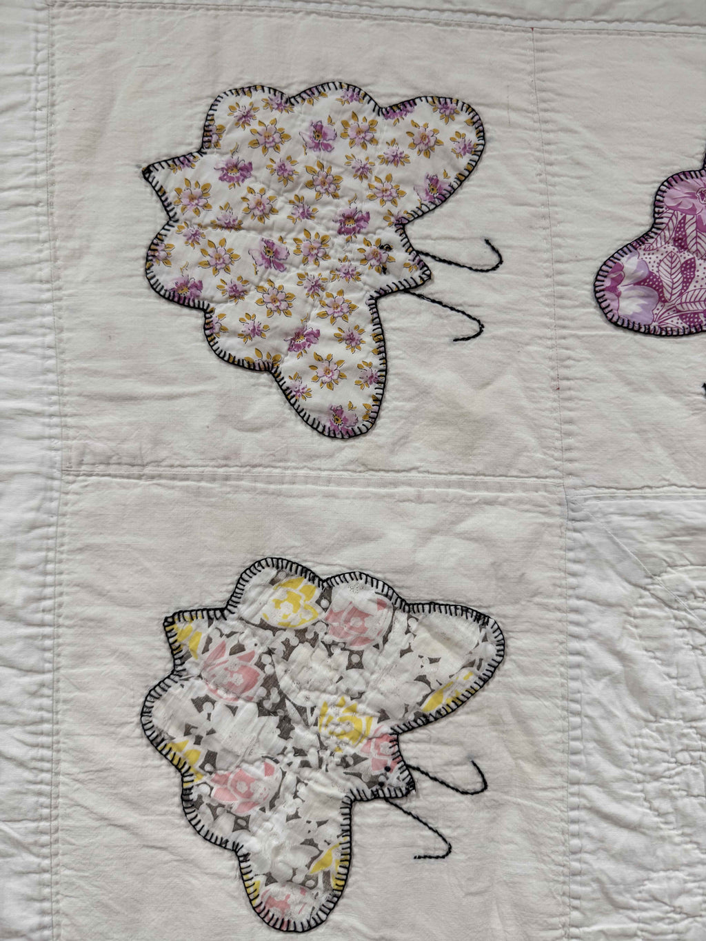 **SOLD Vintage Quilt Appliqued Butterfly SOLD**