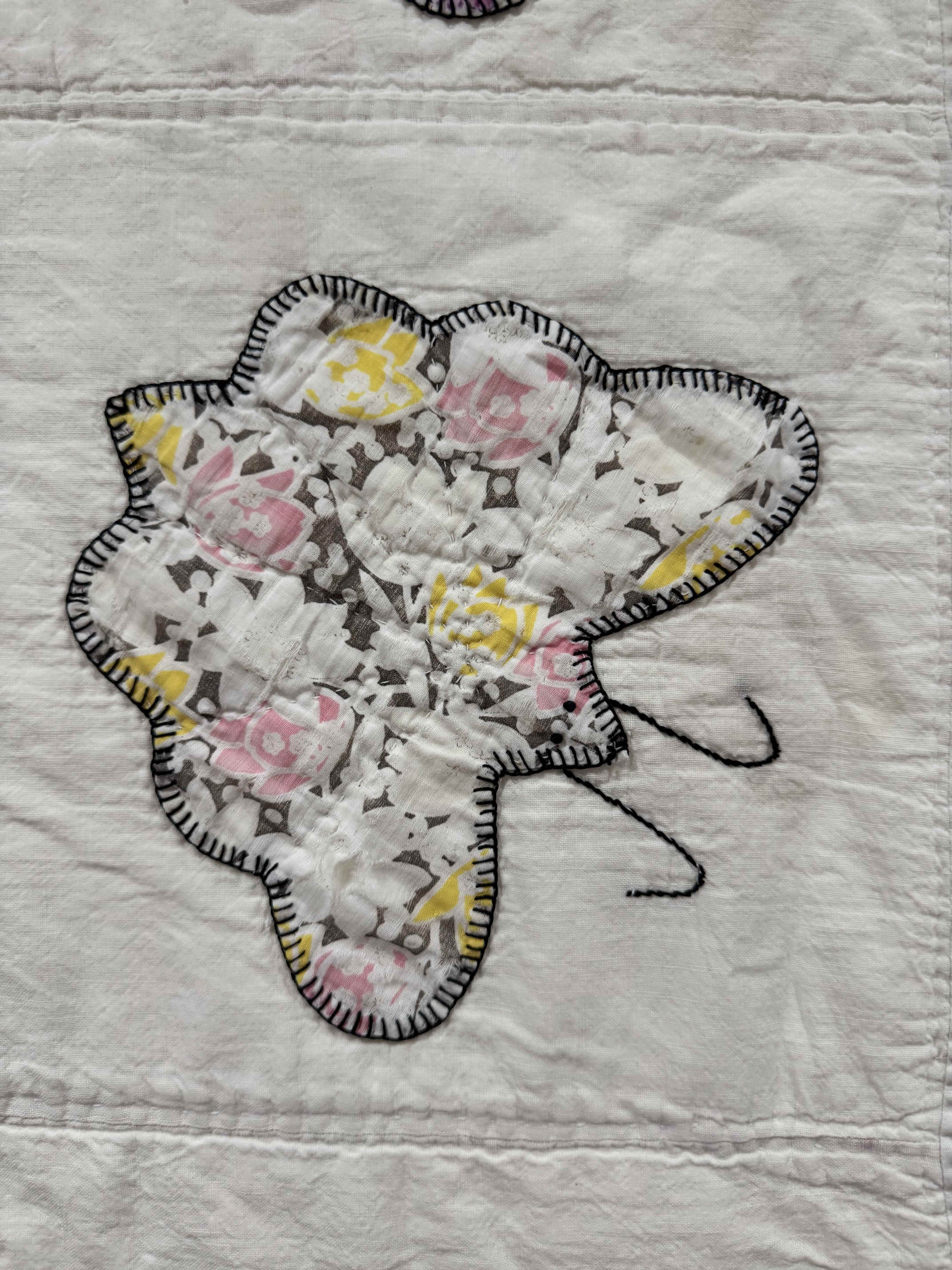 **SOLD Vintage Quilt Appliqued Butterfly SOLD**