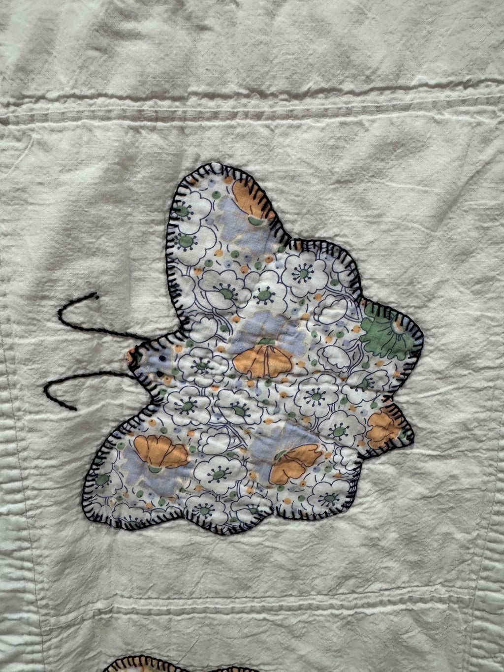 **SOLD Vintage Quilt Appliqued Butterfly SOLD**