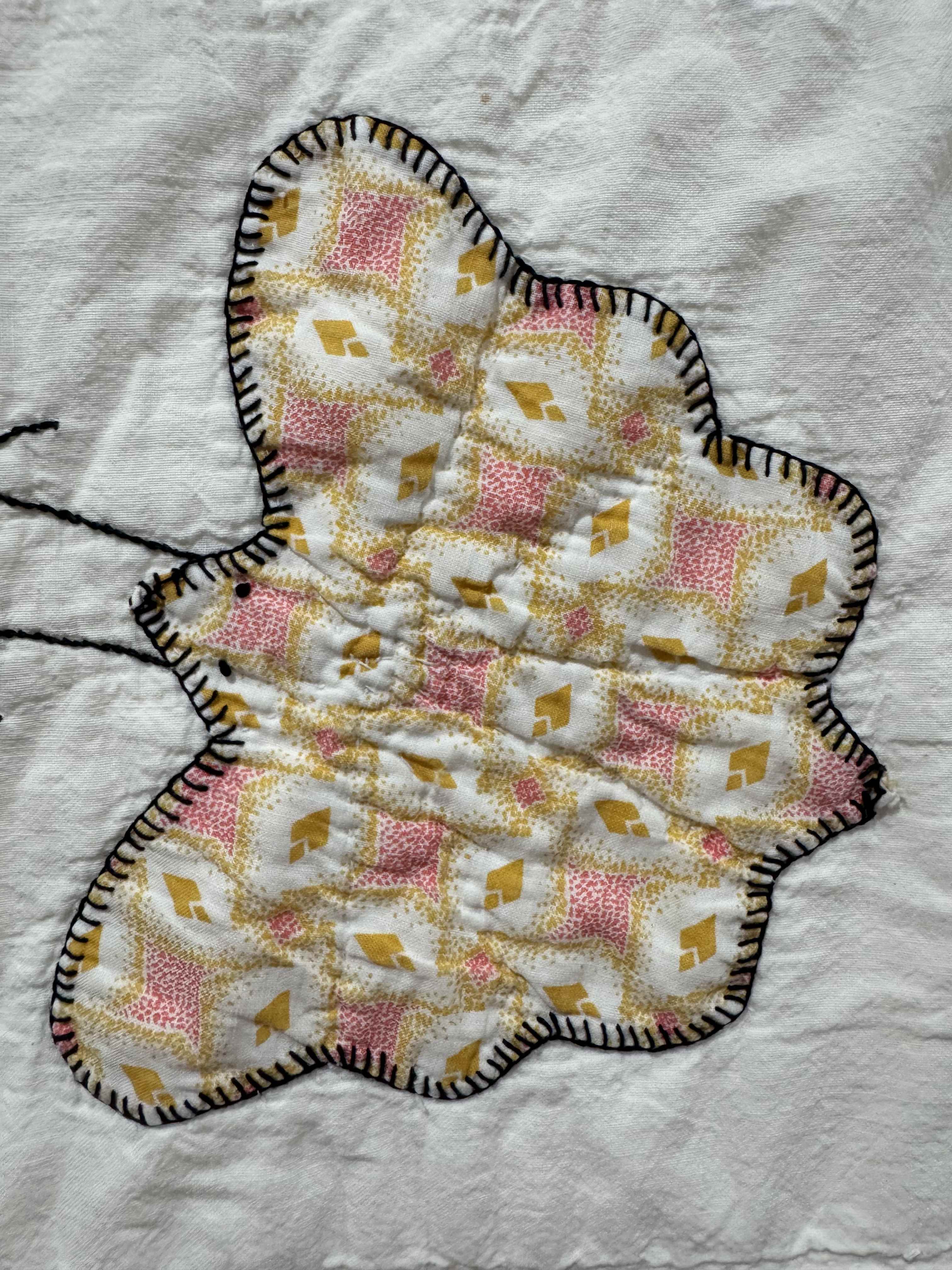 **SOLD Vintage Quilt Appliqued Butterfly SOLD**