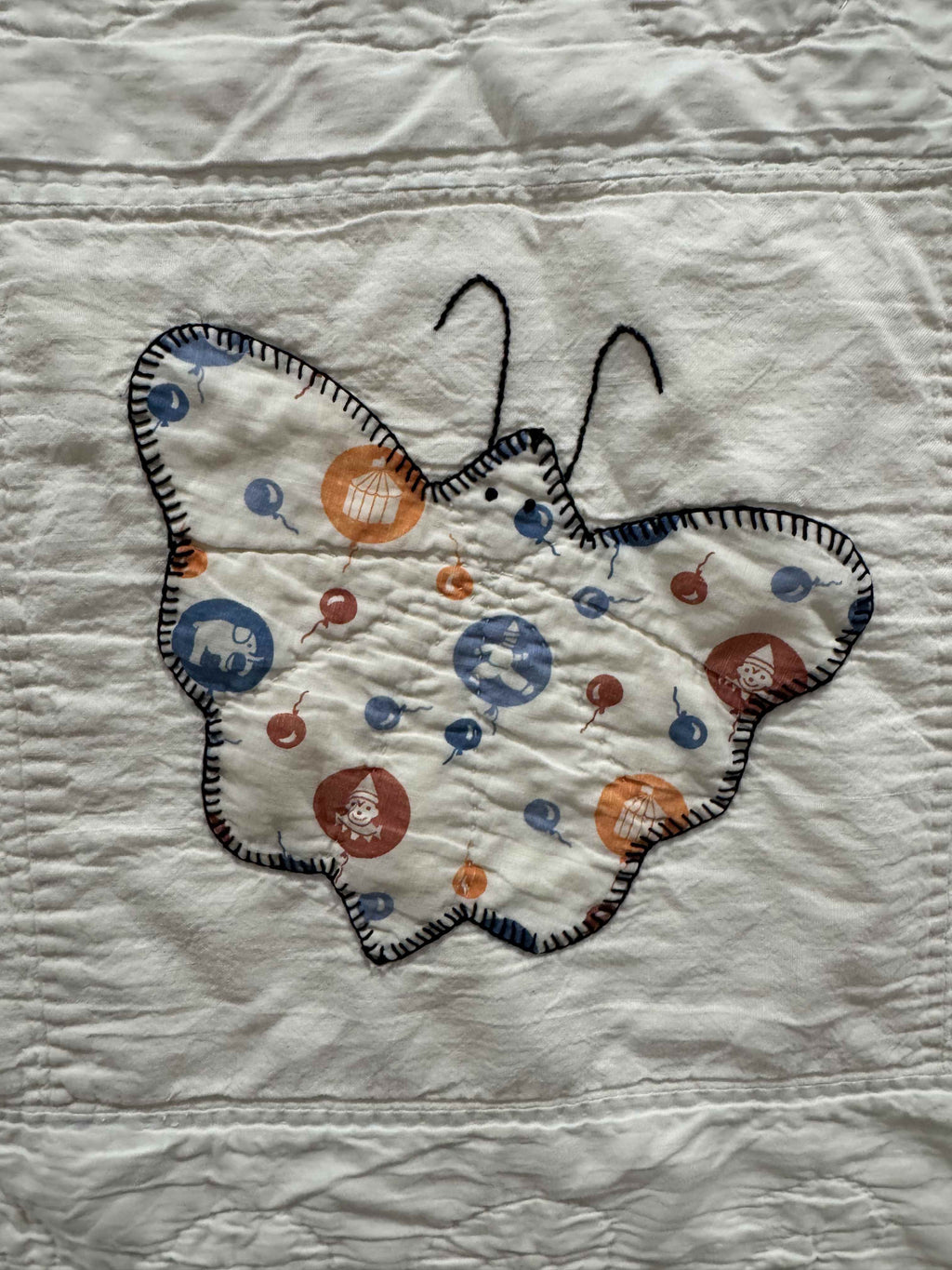 **SOLD Vintage Quilt Appliqued Butterfly SOLD**