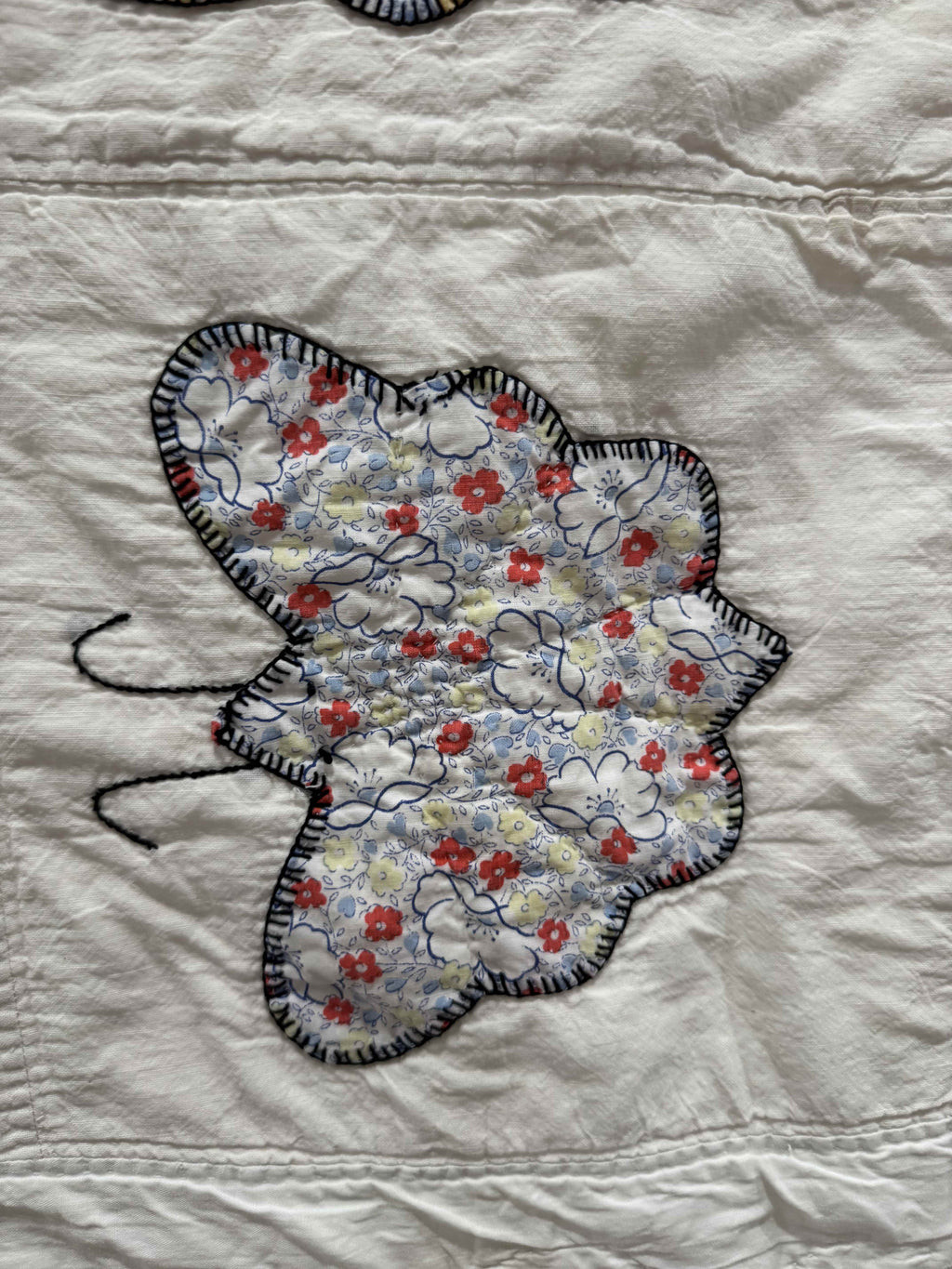 **SOLD Vintage Quilt Appliqued Butterfly SOLD**