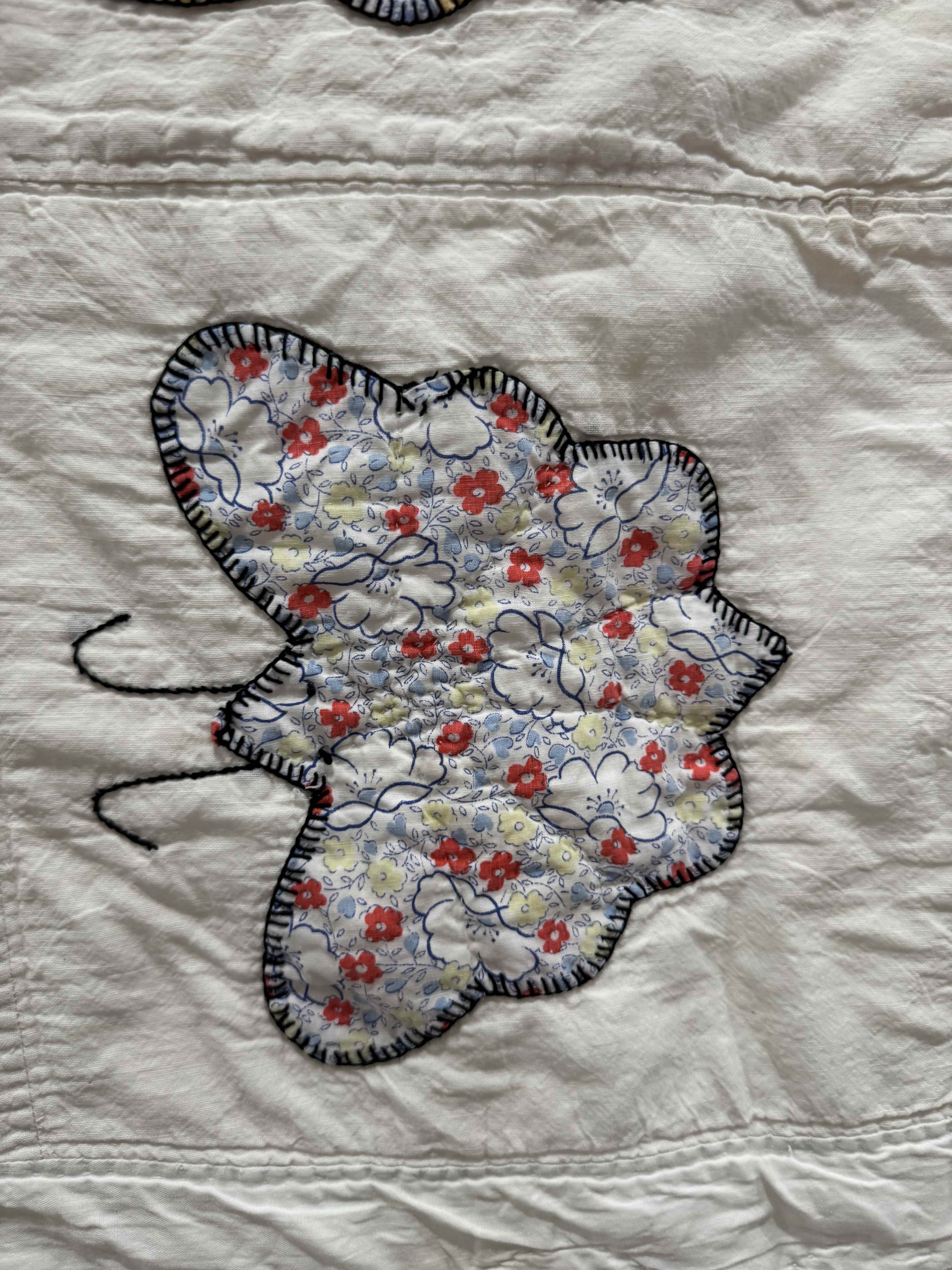 **SOLD Vintage Quilt Appliqued Butterfly SOLD**