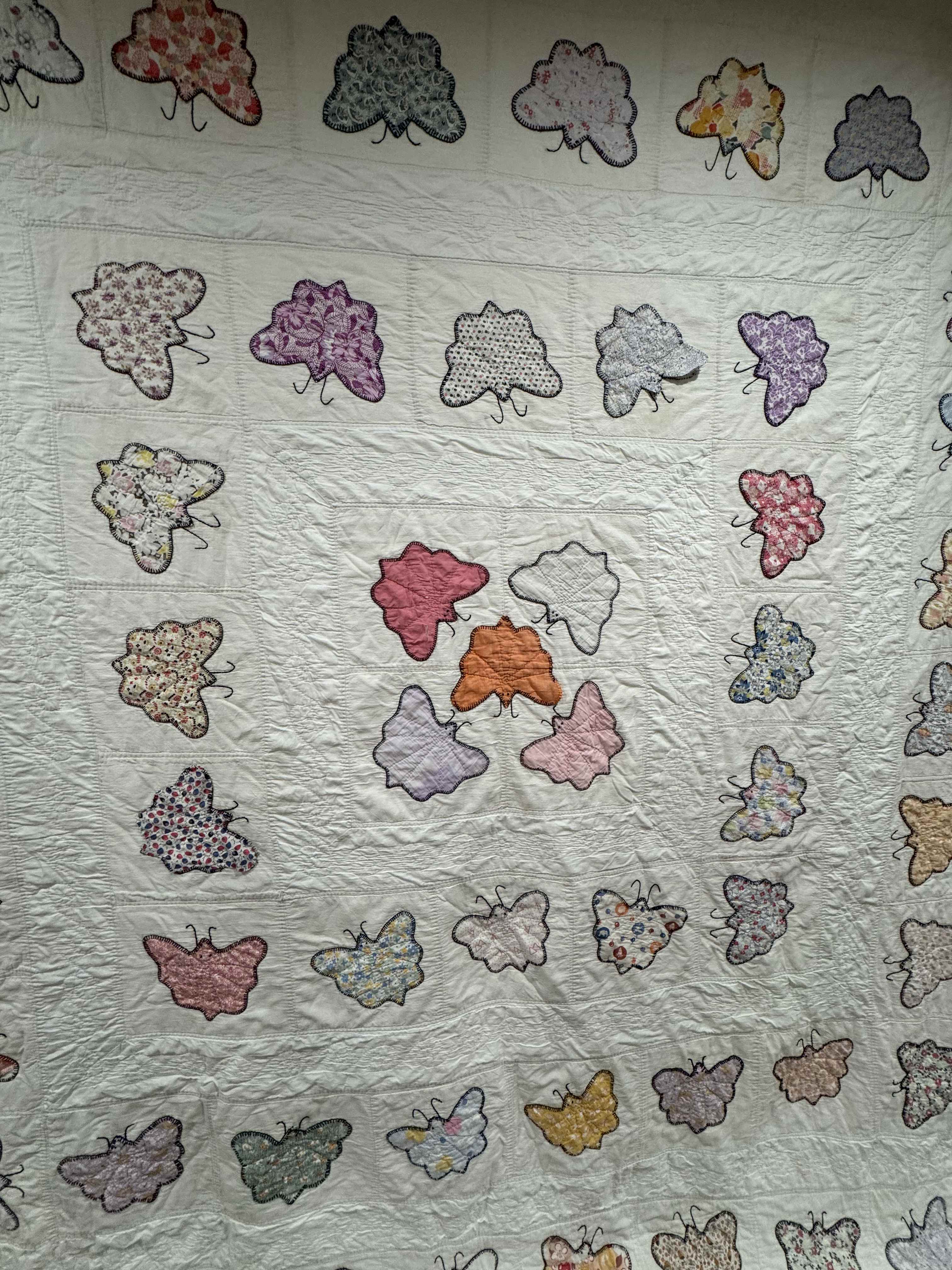 **SOLD Vintage Quilt Appliqued Butterfly SOLD**