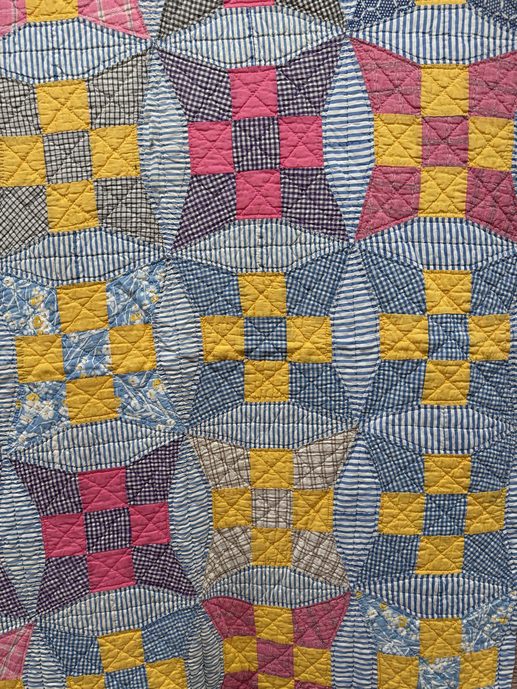 **SOLD Vintage Quilt Improved Nine Patch SOLD**