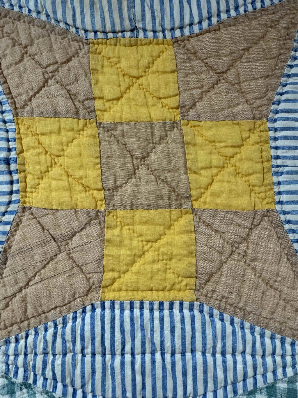 **SOLD Vintage Quilt Improved Nine Patch SOLD**
