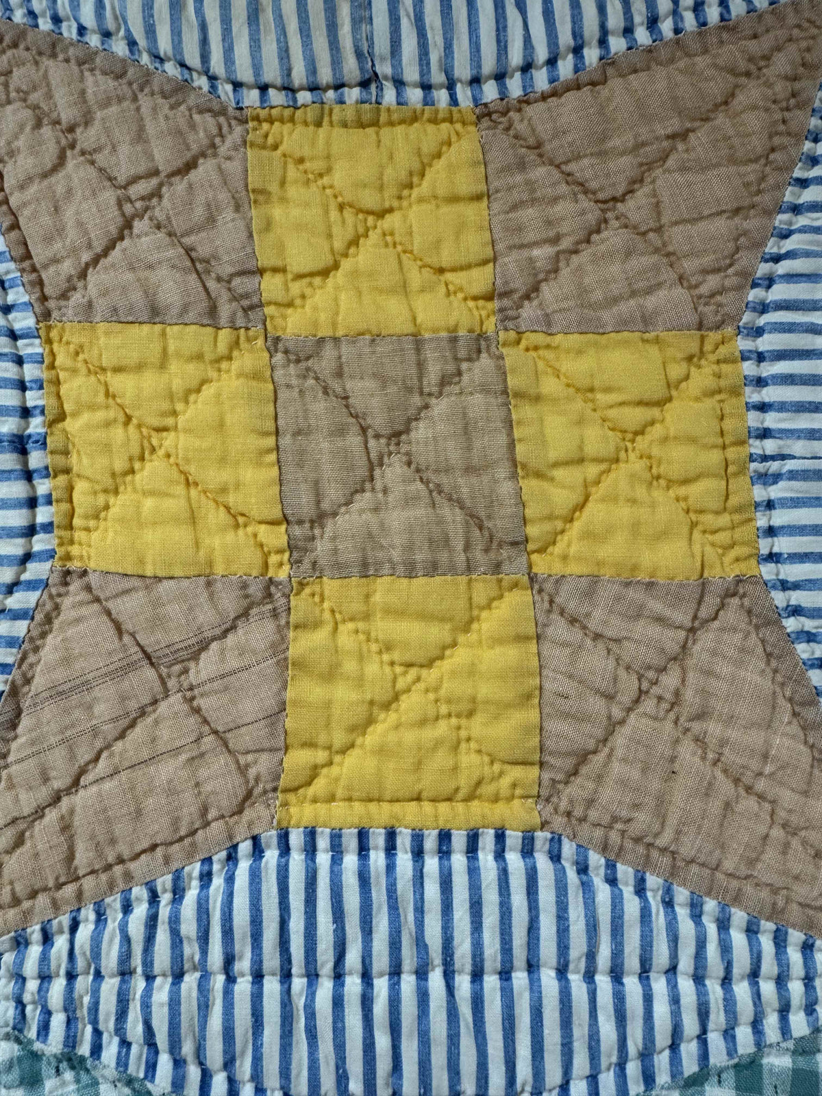 **SOLD Vintage Quilt Improved Nine Patch SOLD**