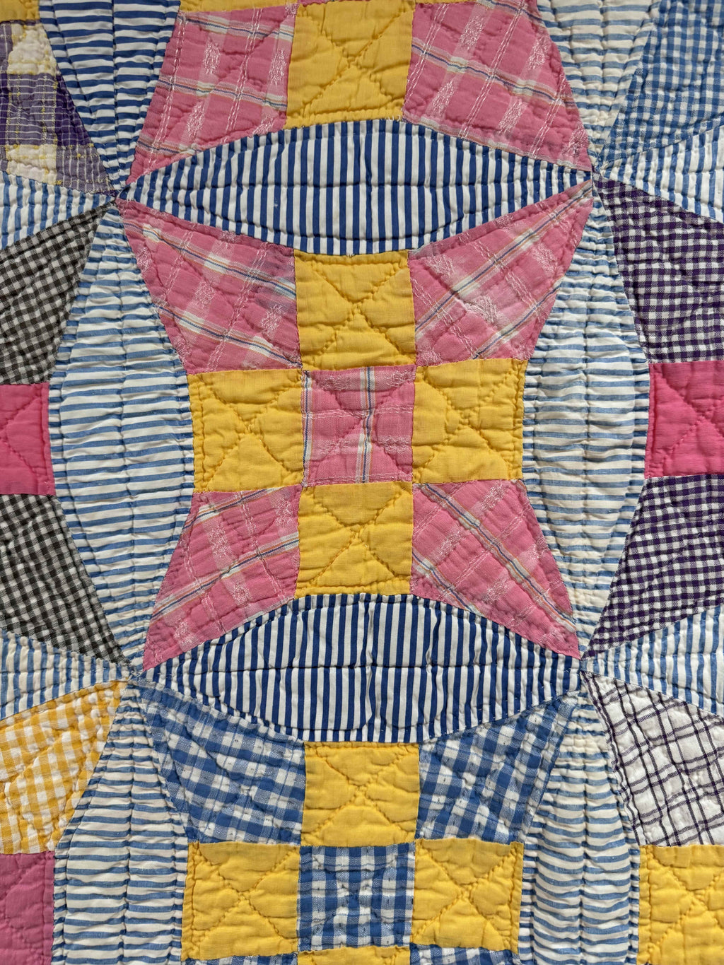**SOLD Vintage Quilt Improved Nine Patch SOLD**