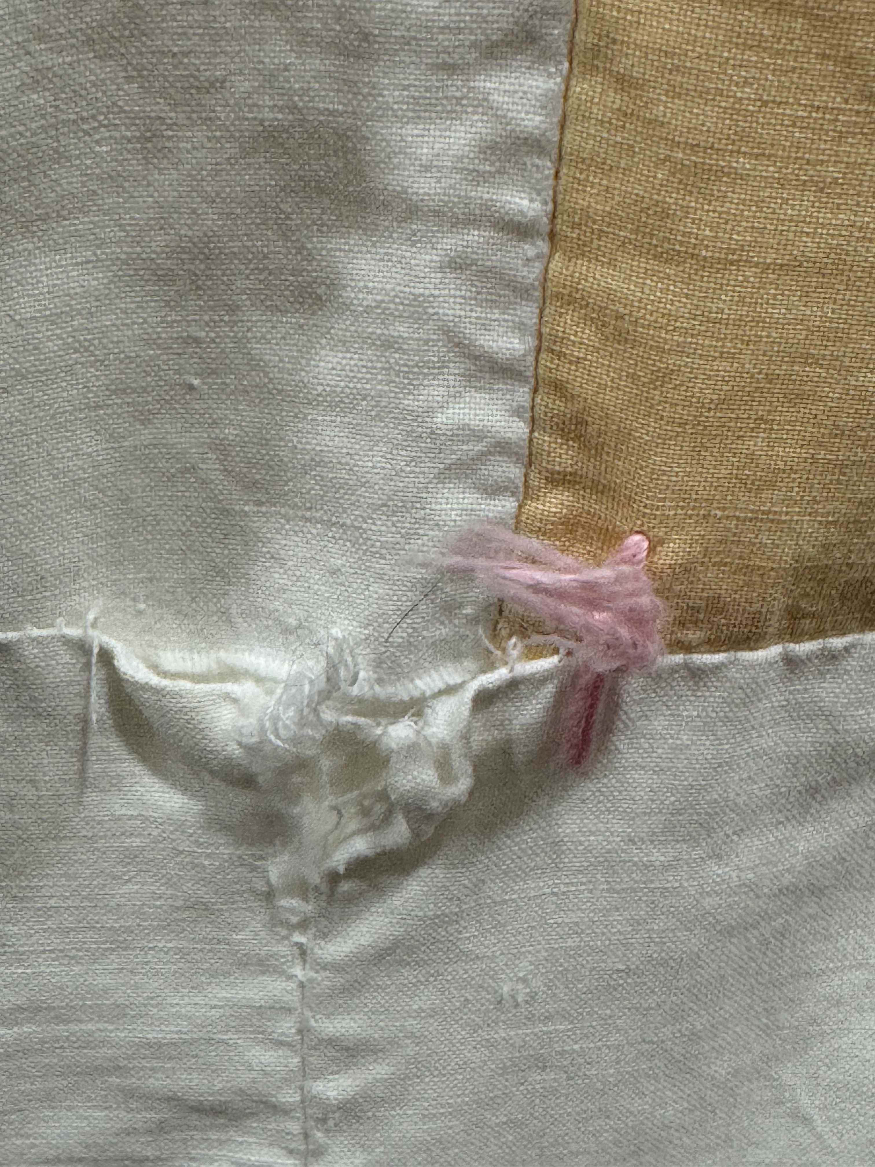 Vintage Quilt Scrappy Grandmother's Fan