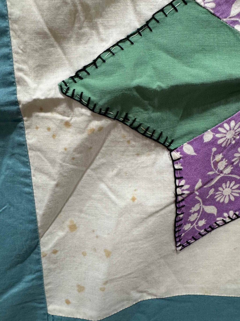 Vintage Quilt Hexagonal Star