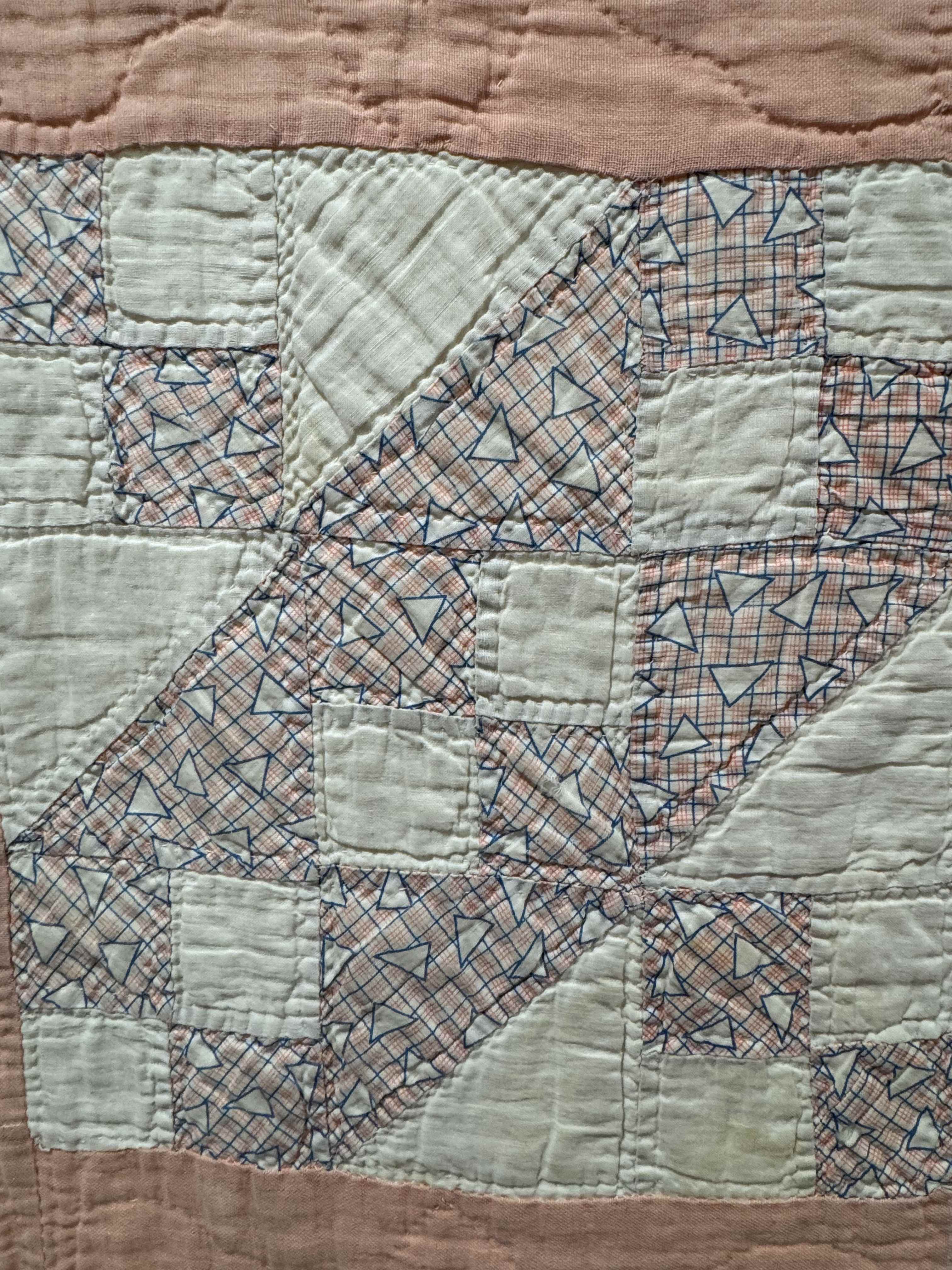 Vintage Quilt Jacob's Ladder