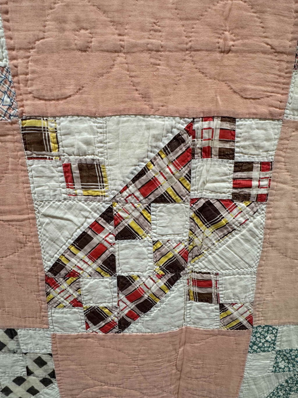 Vintage Quilt Jacob's Ladder