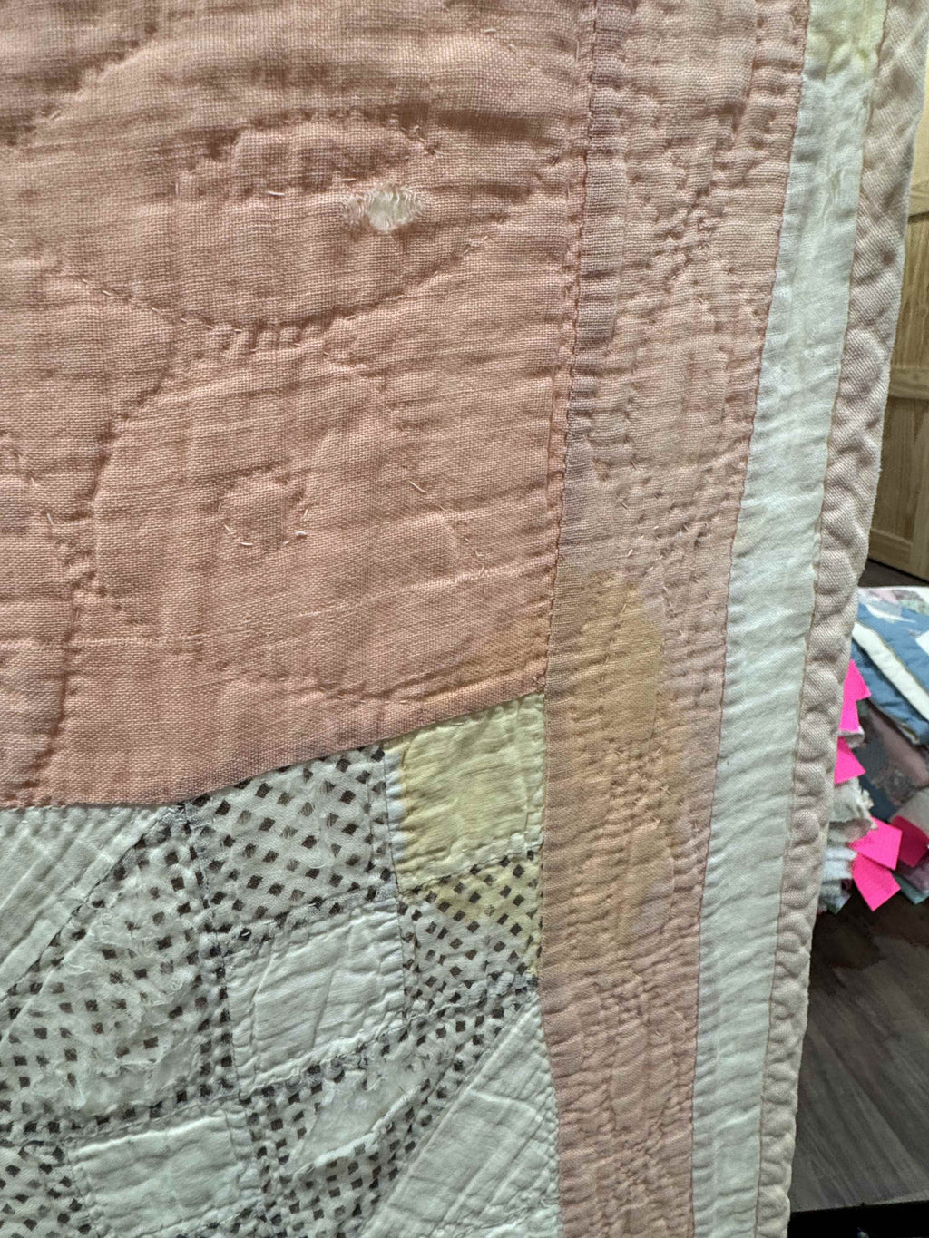 Vintage Quilt Jacob's Ladder