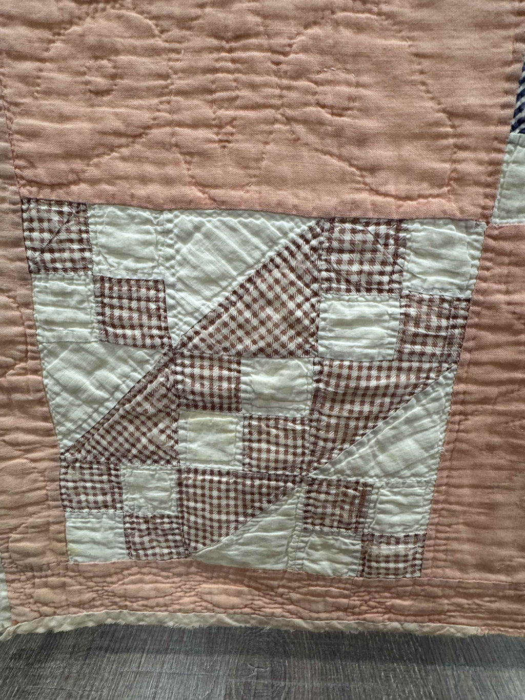Vintage Quilt Jacob's Ladder