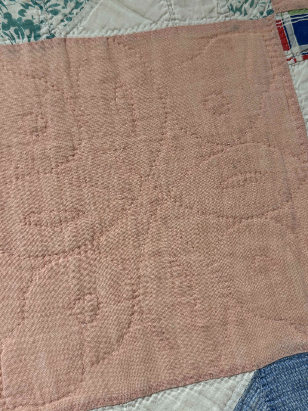 Vintage Quilt Jacob's Ladder