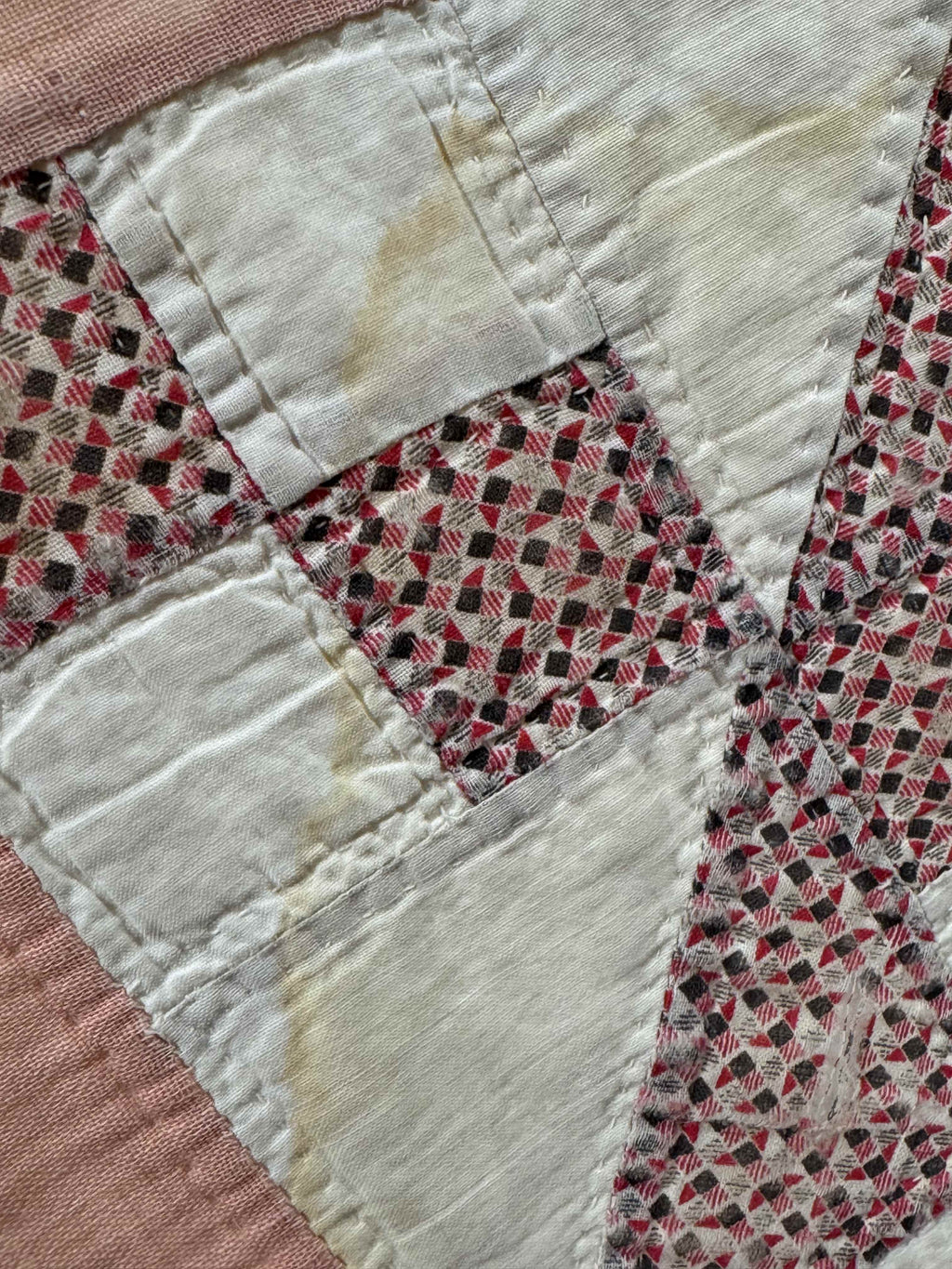 Vintage Quilt Jacob's Ladder