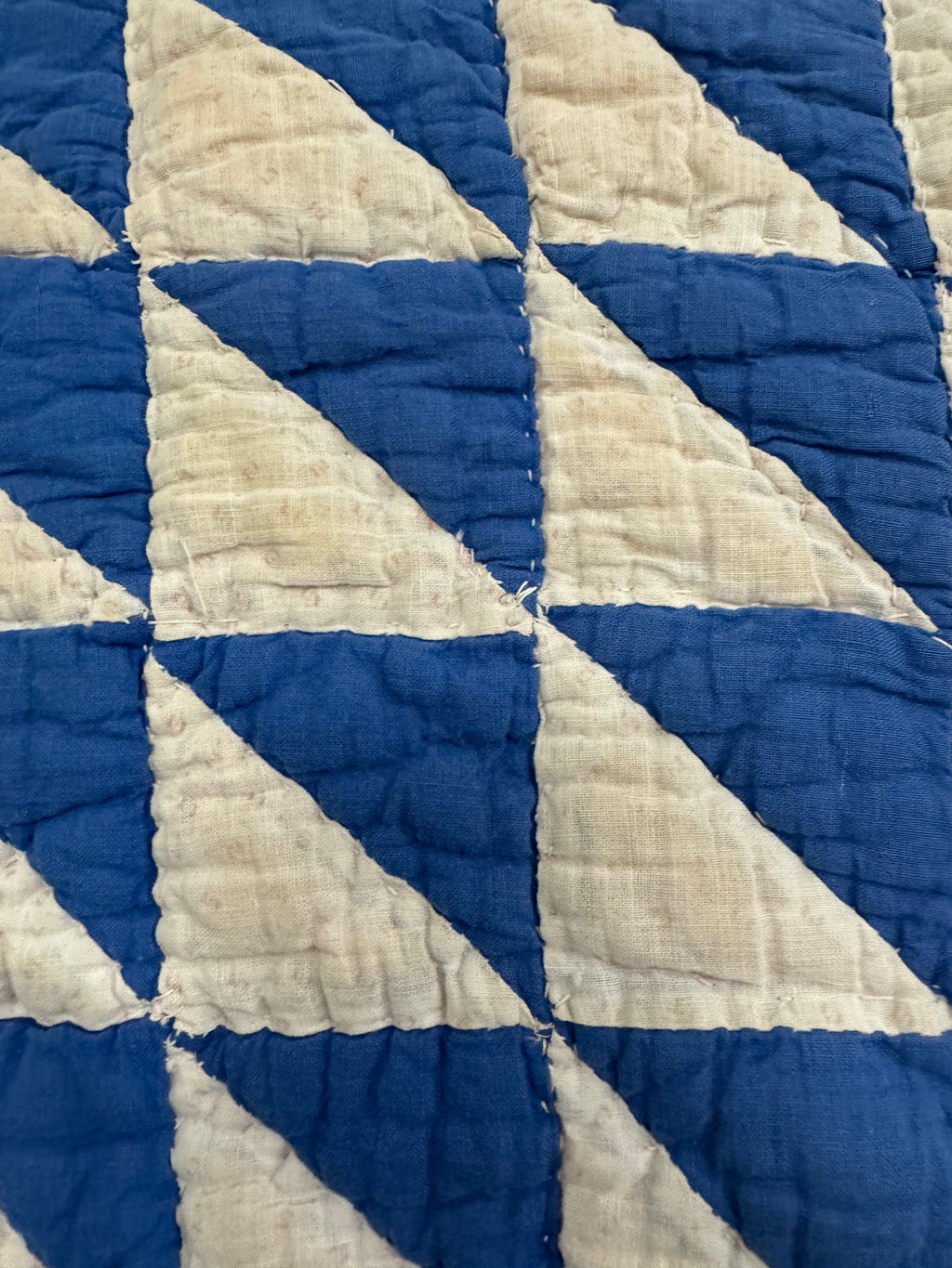 Antique Pink Flying Geese Variation Quilt