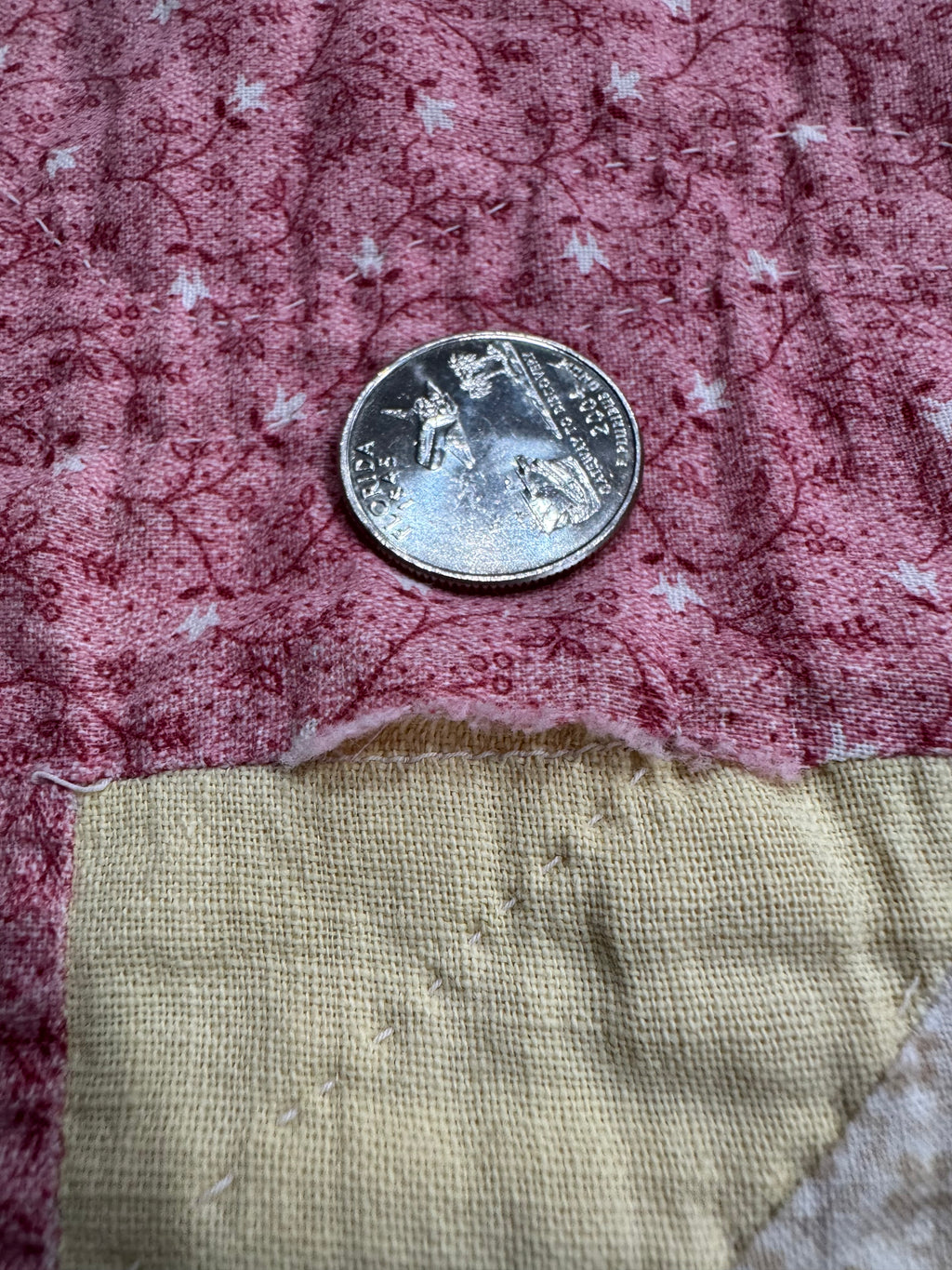 Vintage Edie's Quilt - Inscription with date