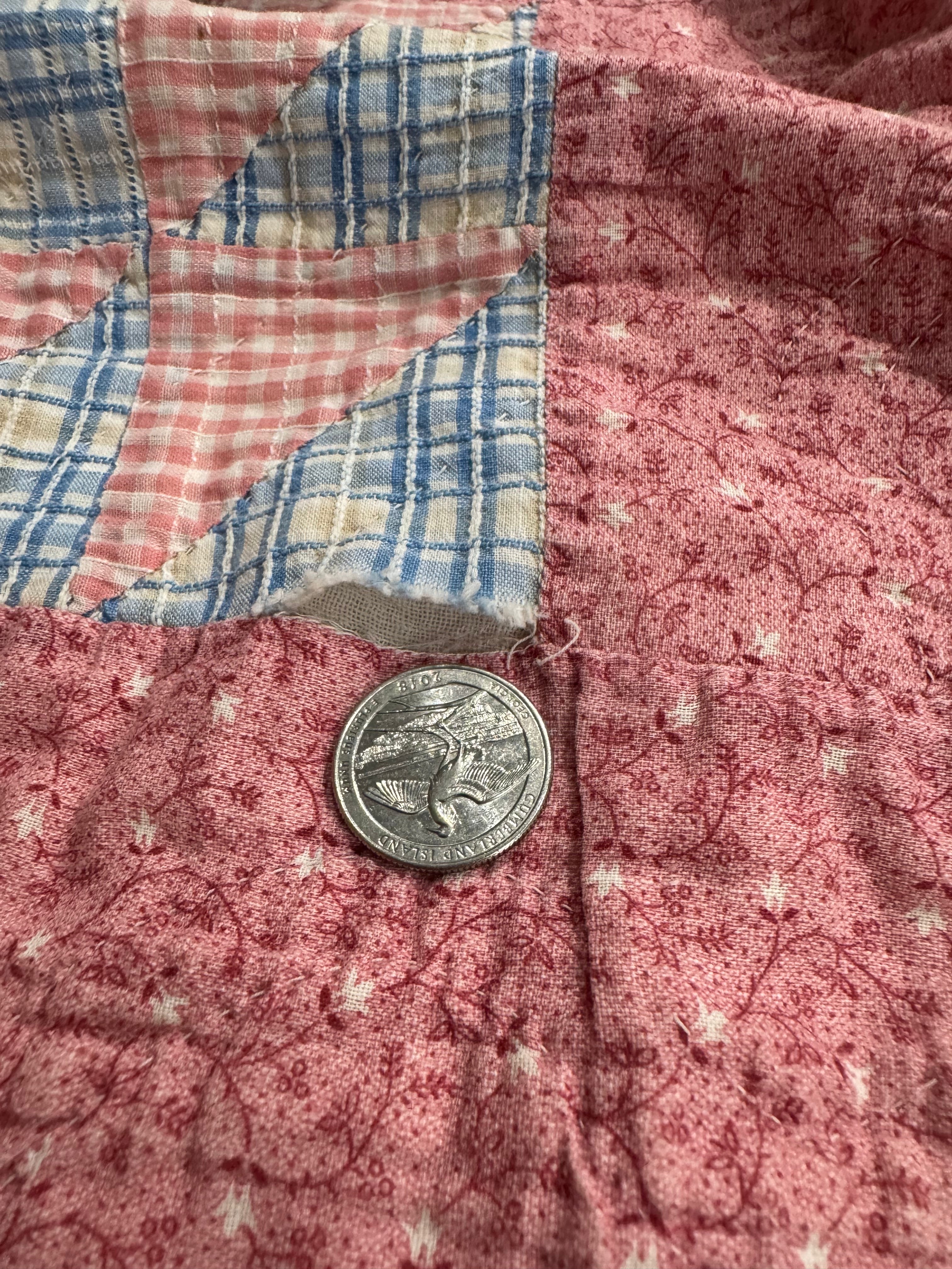 Vintage Edie's Quilt - Inscription with date