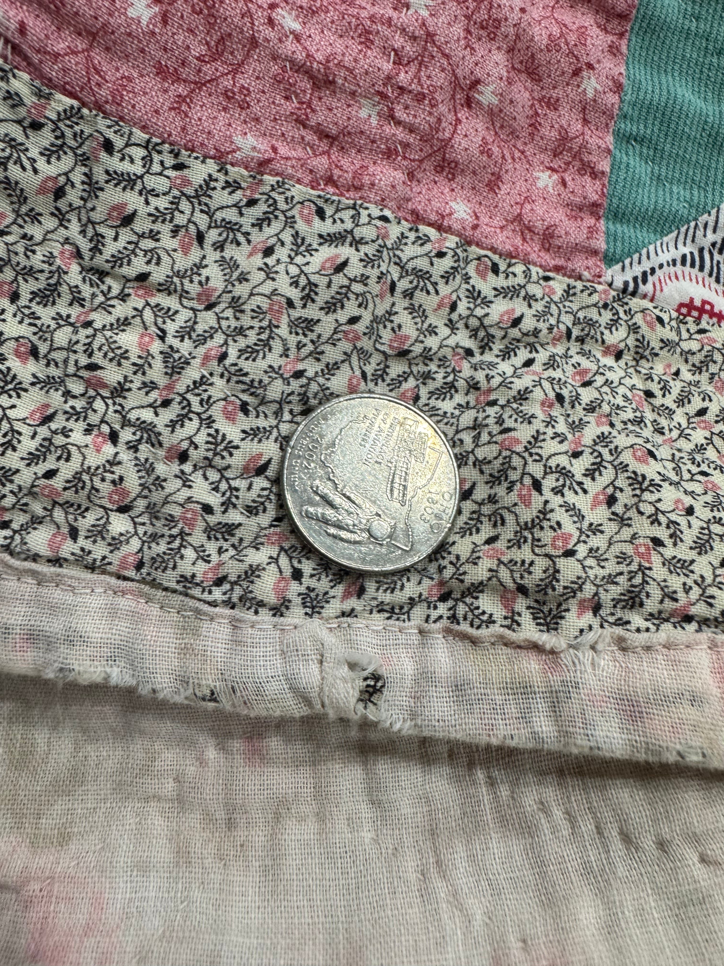 Vintage Edie's Quilt - Inscription with date