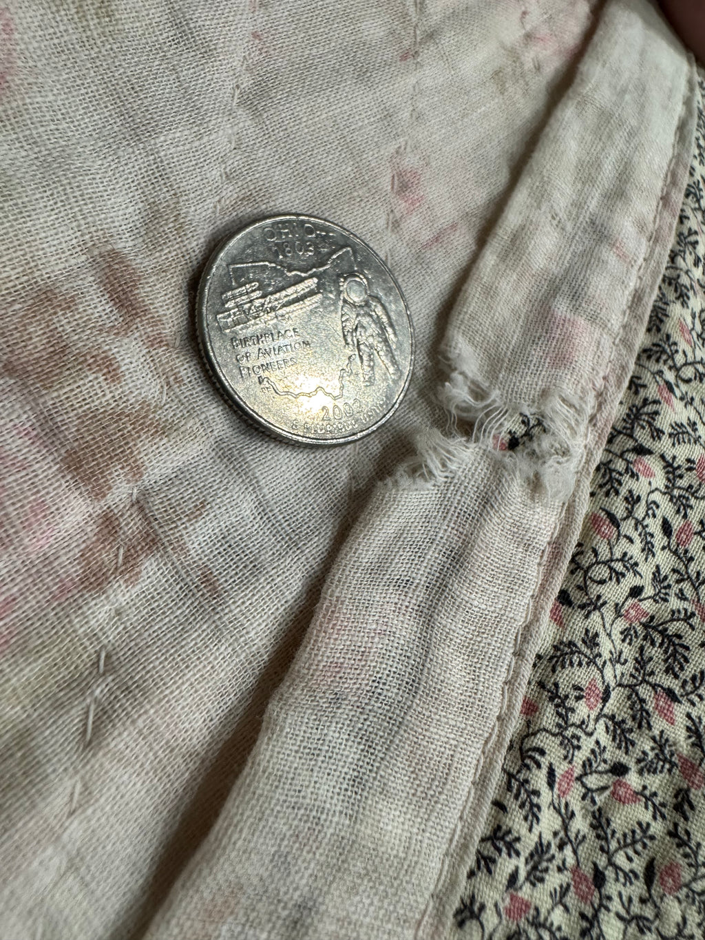 Vintage Edie's Quilt - Inscription with date